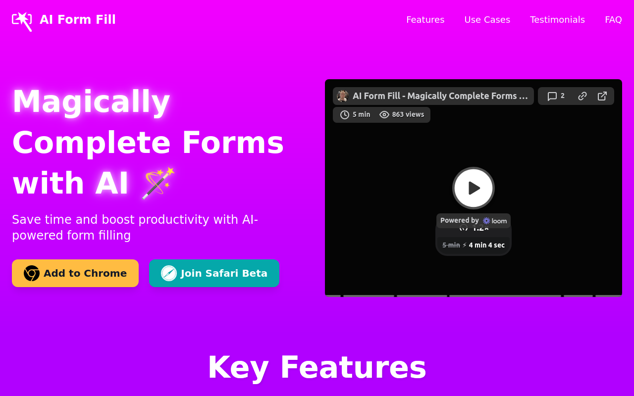 AI Form Fill