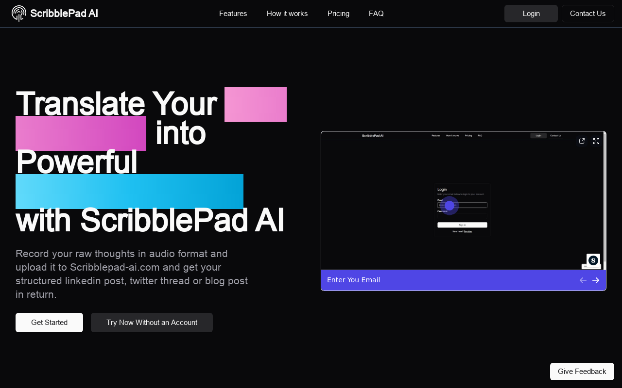 ScribblePad AI