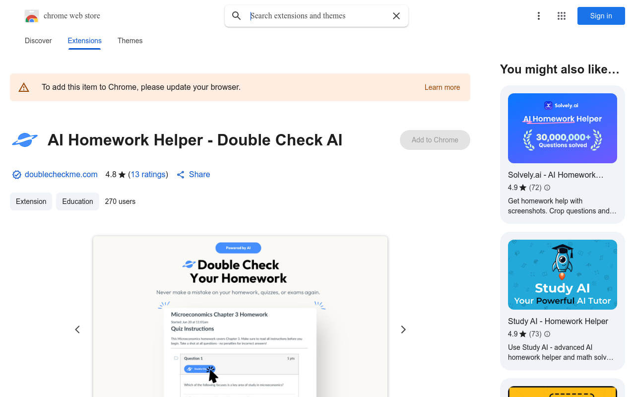 Double Check AI extension
