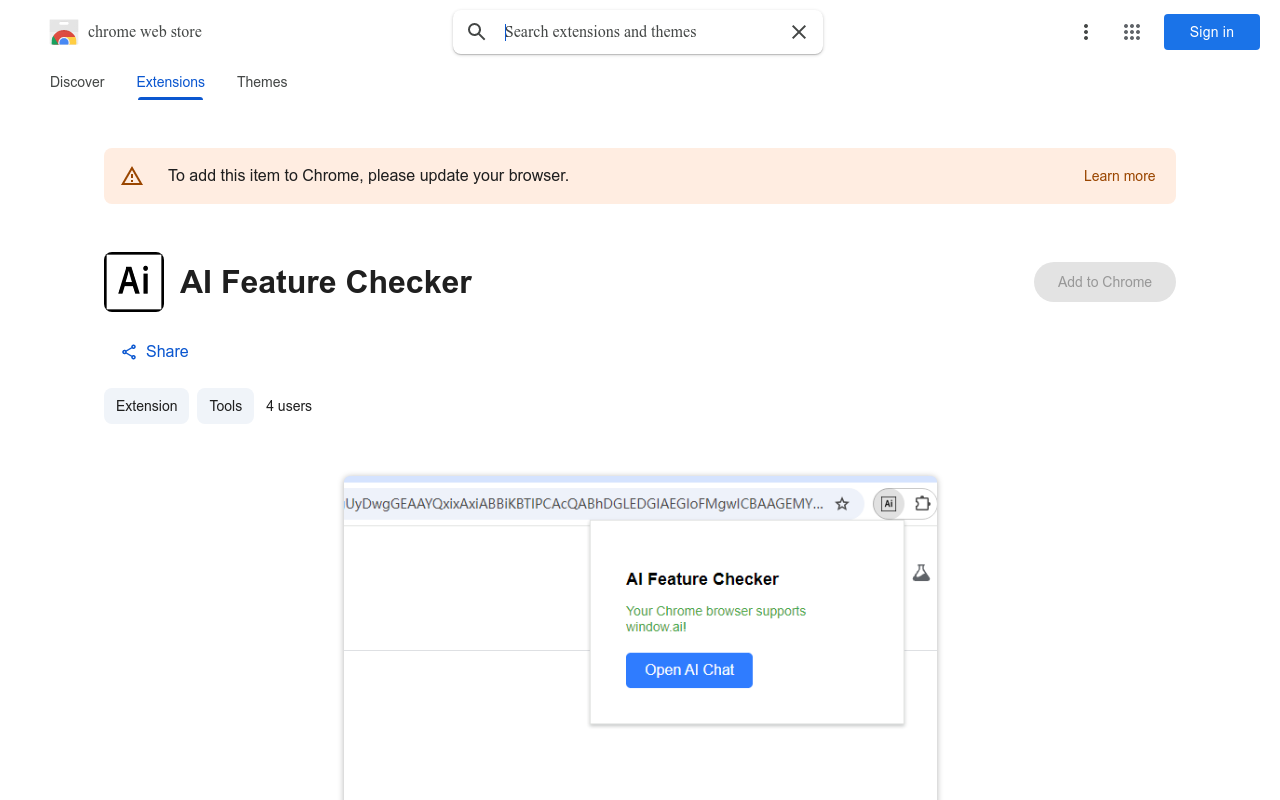 AI Feature Checker