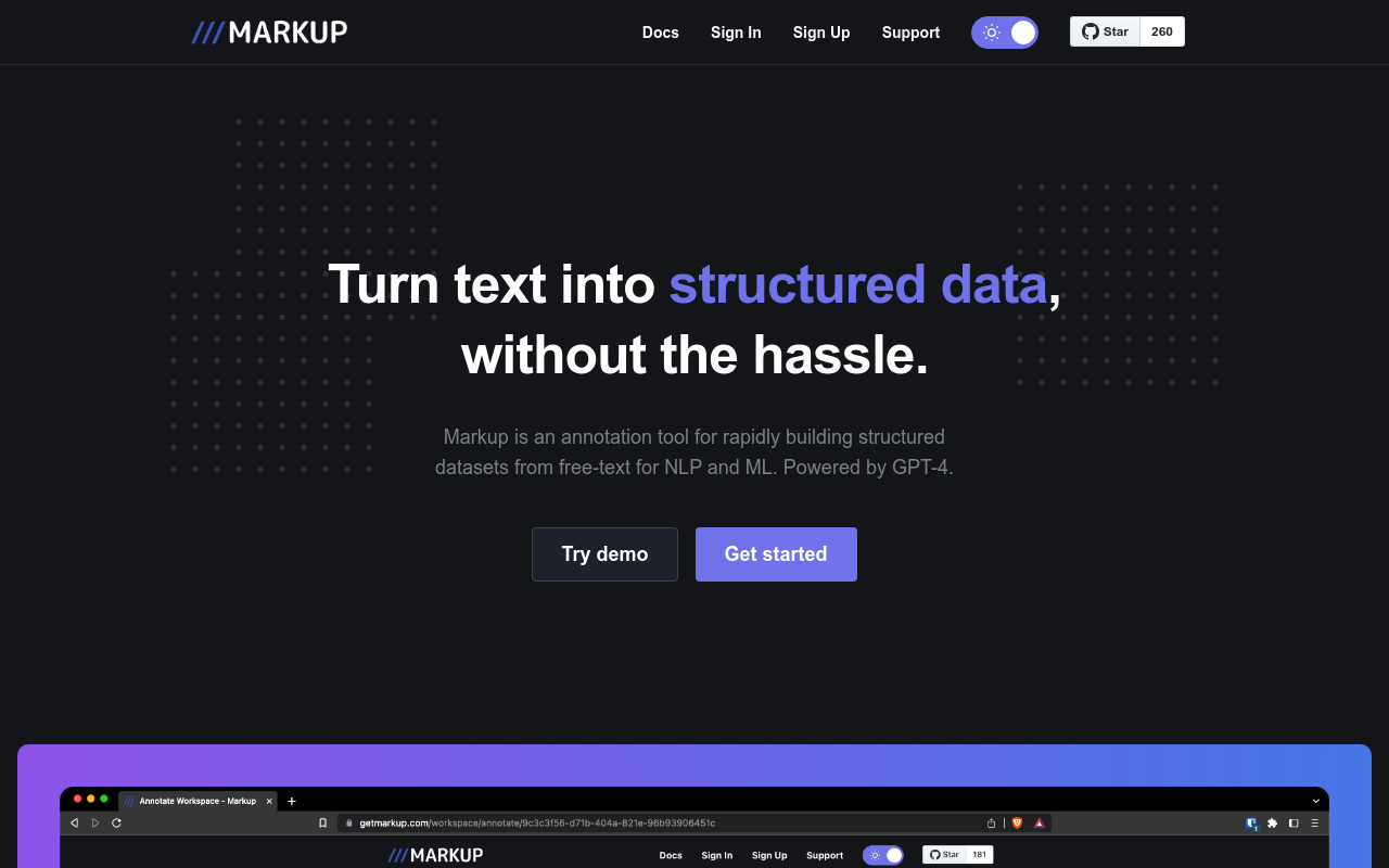 Markup: Document Annotation
