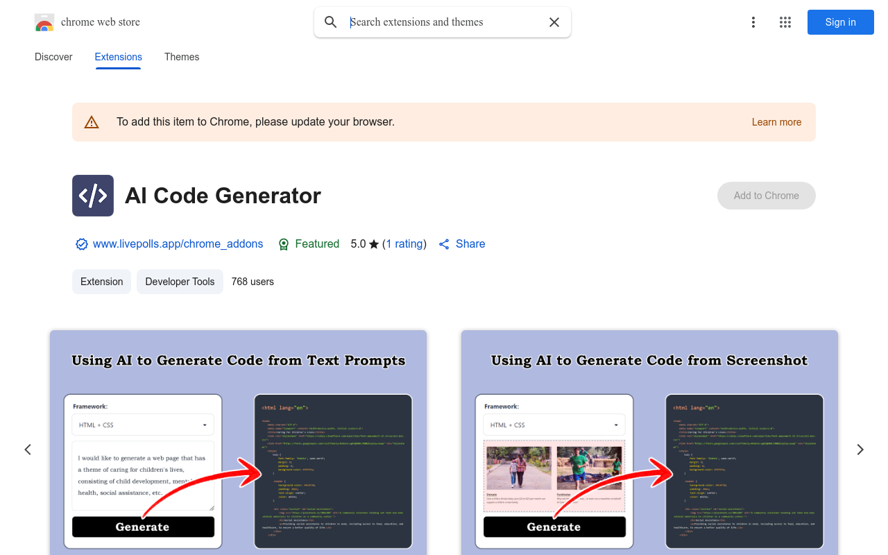 AI Front-End Code Generator