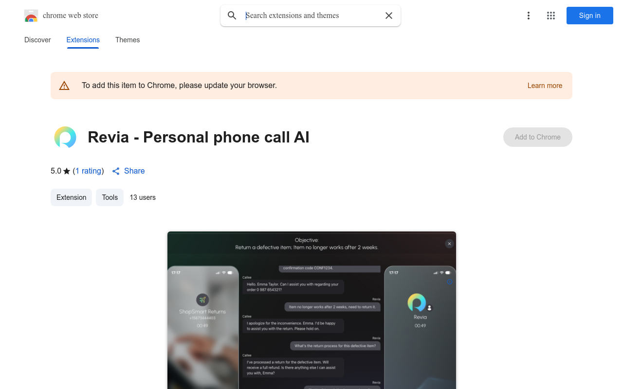 Revia - Personal phone call AI