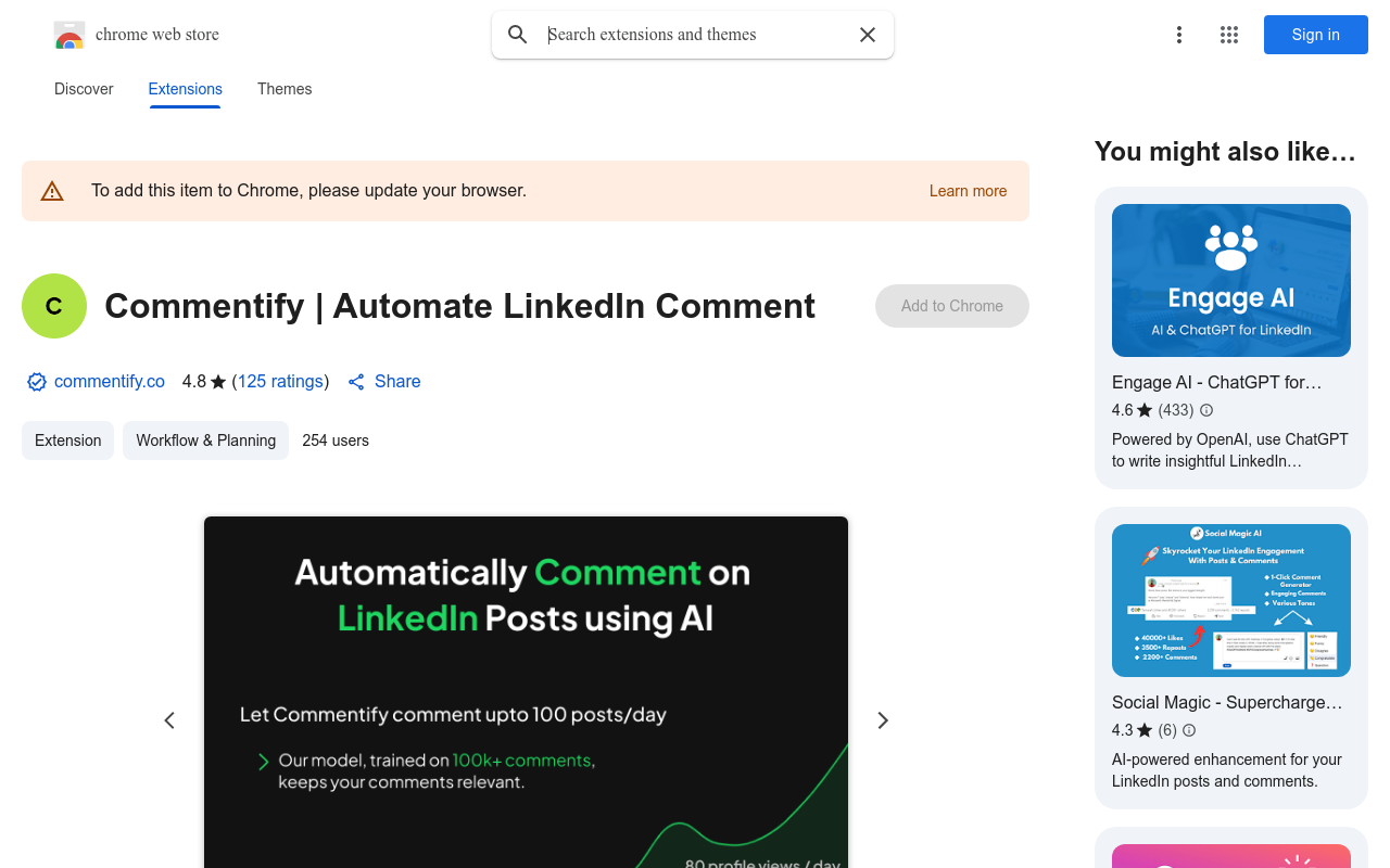 Commentify | Automate LinkedIn Comment