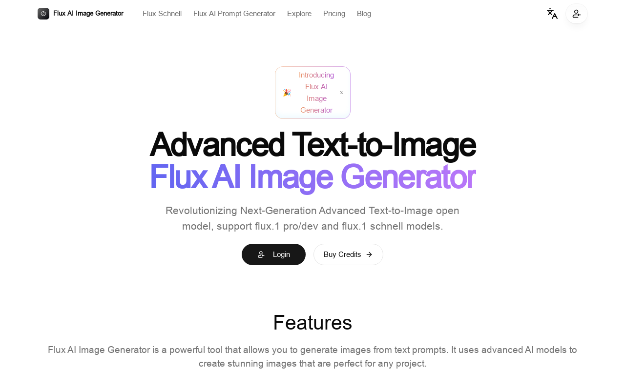 Open Source Flux AI Image Generator
