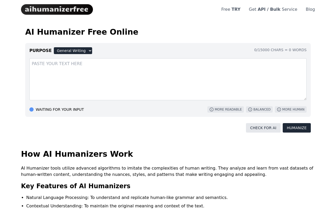 AI Humanizer Free Online