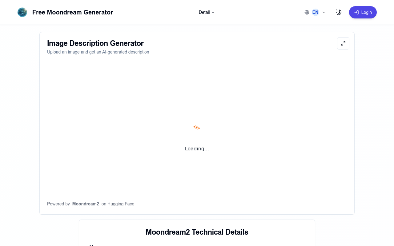 Free Moondream Generator
