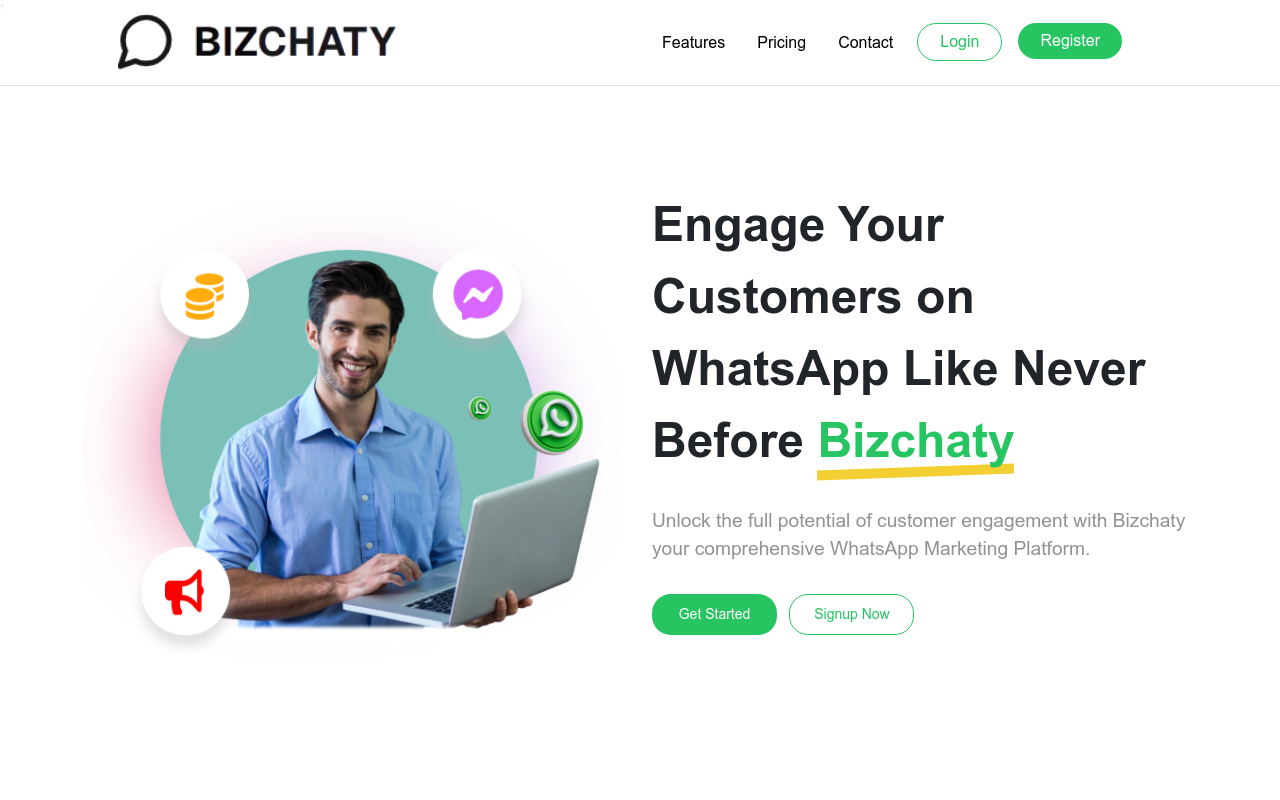 Bizchaty - WhatsApp marketing platform