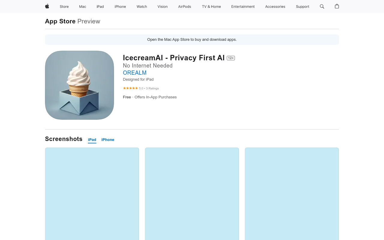 IcecreamAI - Privacy First AI