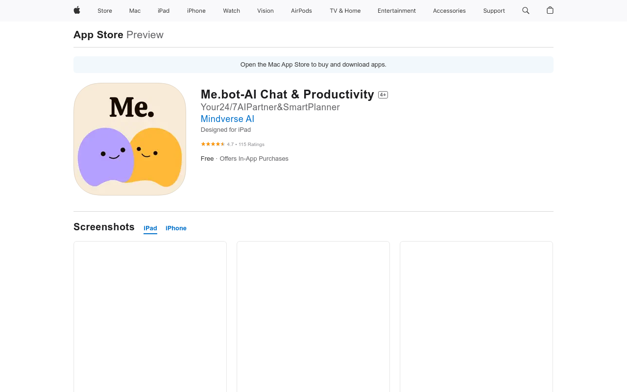 Me.bot for iOS