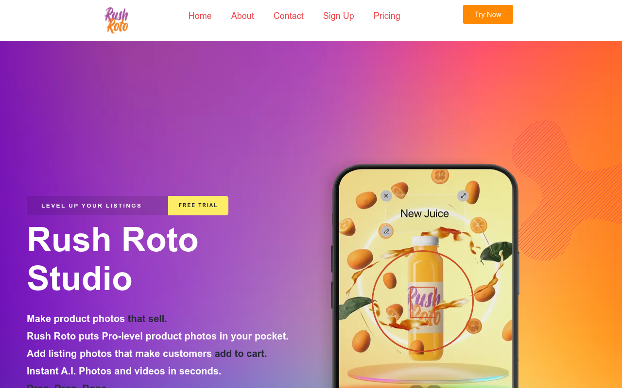 Rush Roto - Product Photo A.I.