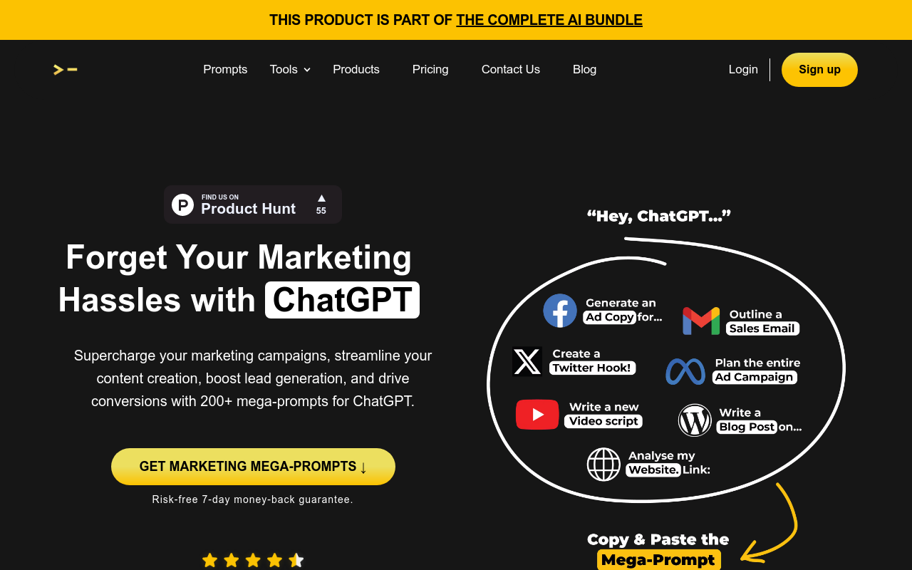 200+ ChatGPT Mega-Prompts for Marketing