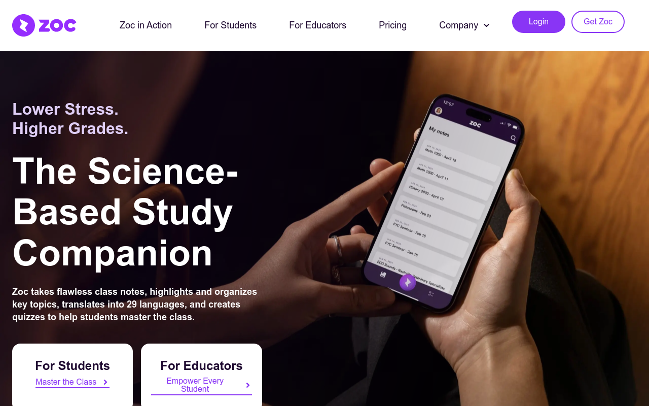 Zoc.ai - Better Grades | Ethical AI
