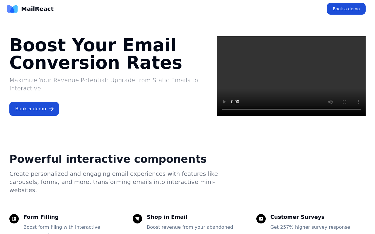 MailReact : Interactive Email Platform