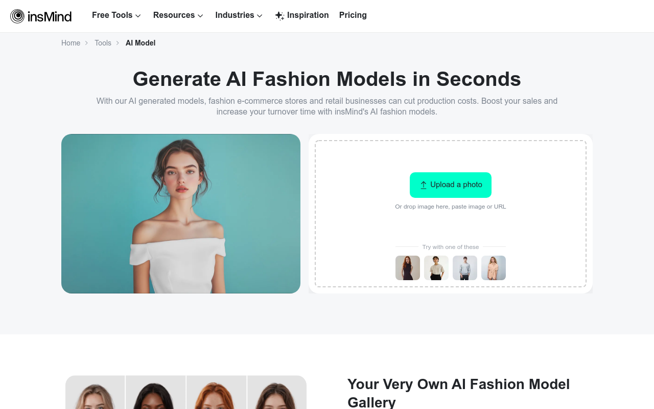 AI Fashion Models (Face Swap) by insMind