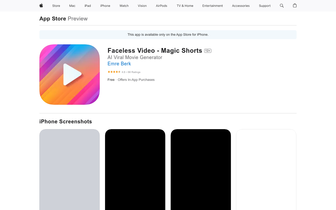 Magic Shorts - Faceless Videos