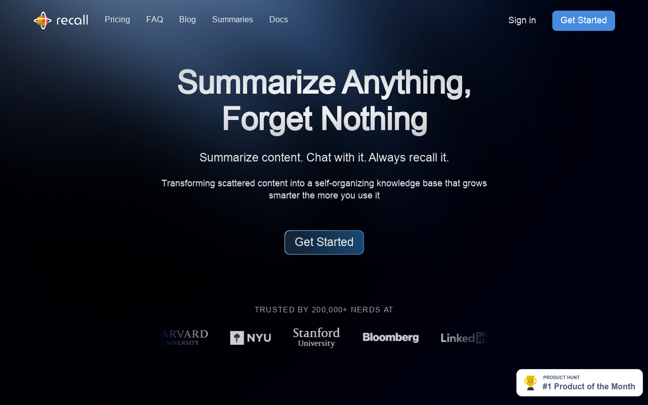Recall Browser Extension