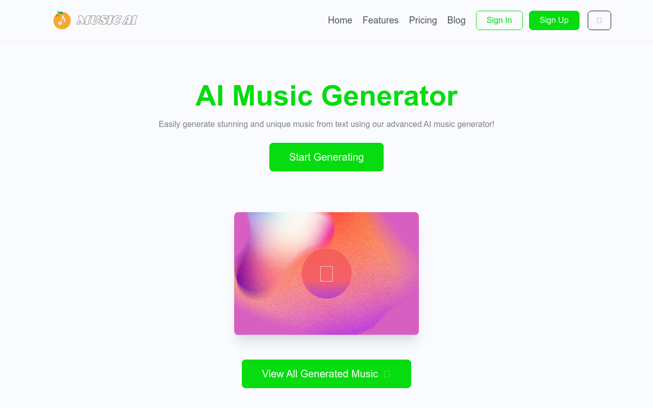 MusicAI: Top AI Music Generator