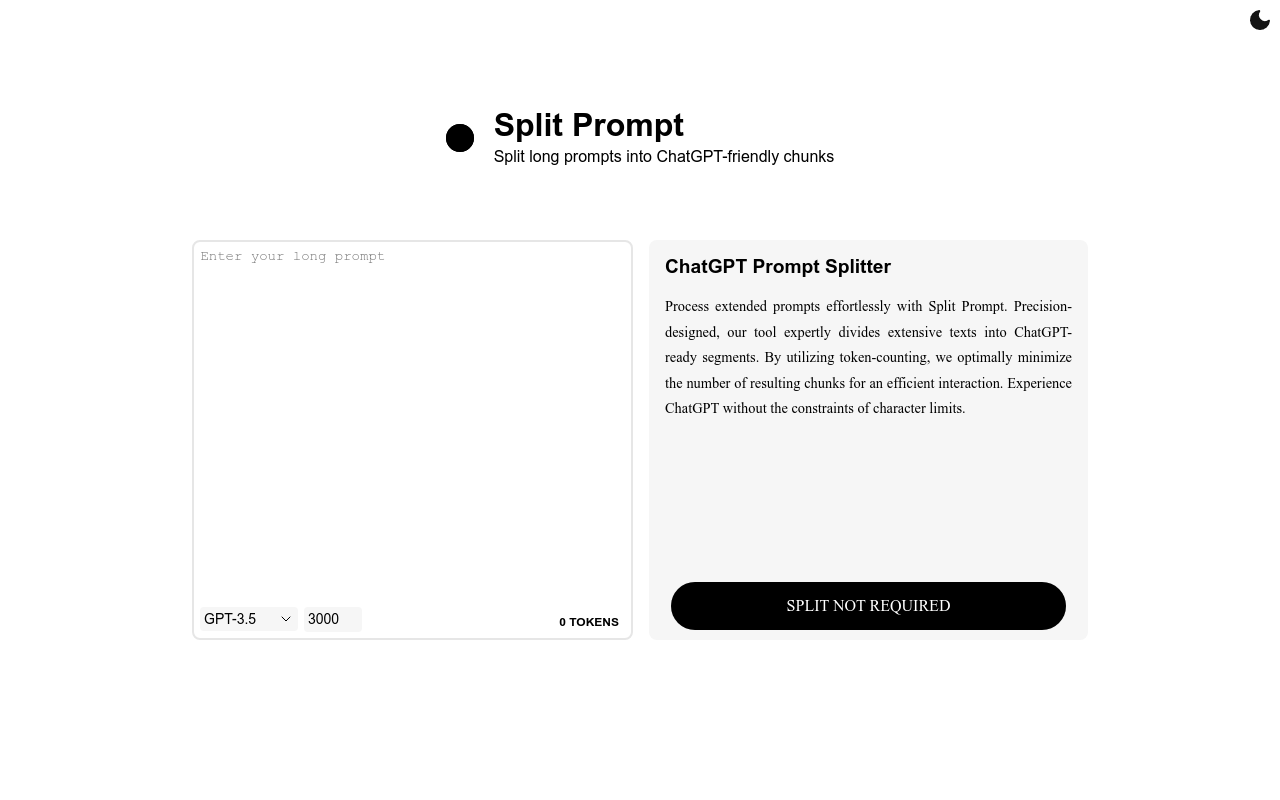 Split Prompt