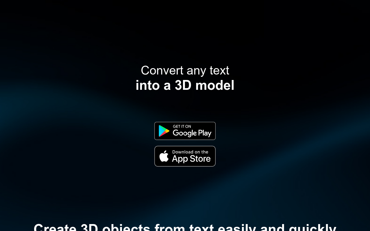 TextTo3D