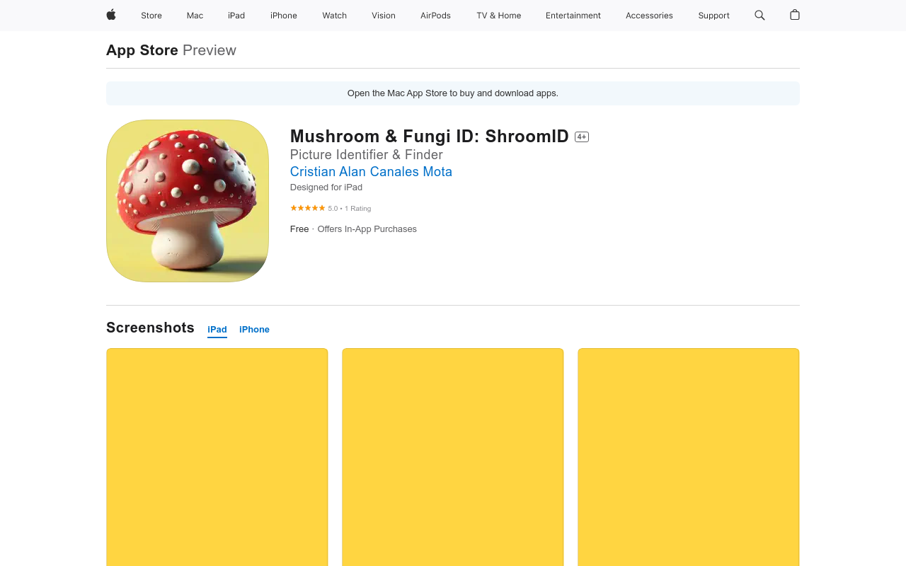 Mushroom Identifier - ShroomID