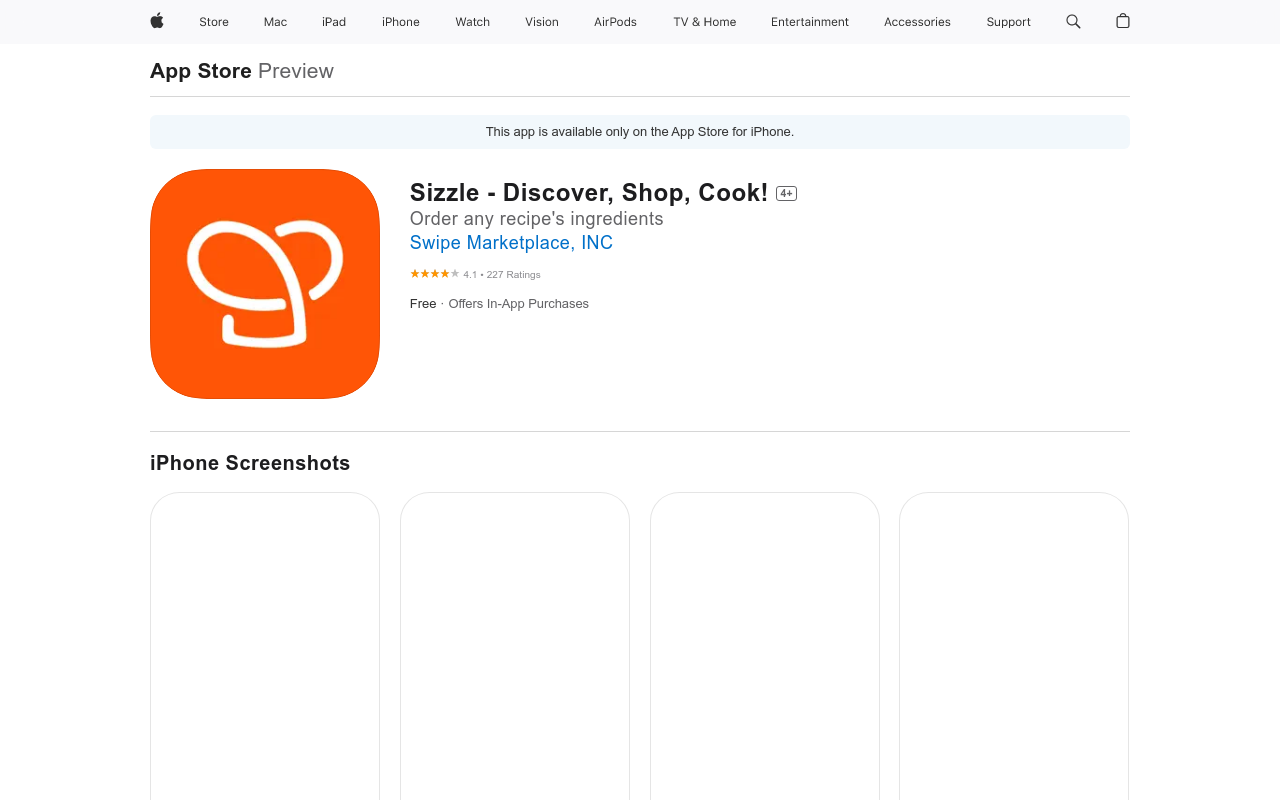 Sizzle - Discover, Shop, Cook