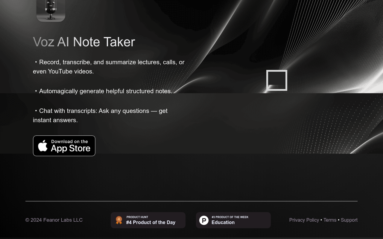 Voz AI Voice Note Taker