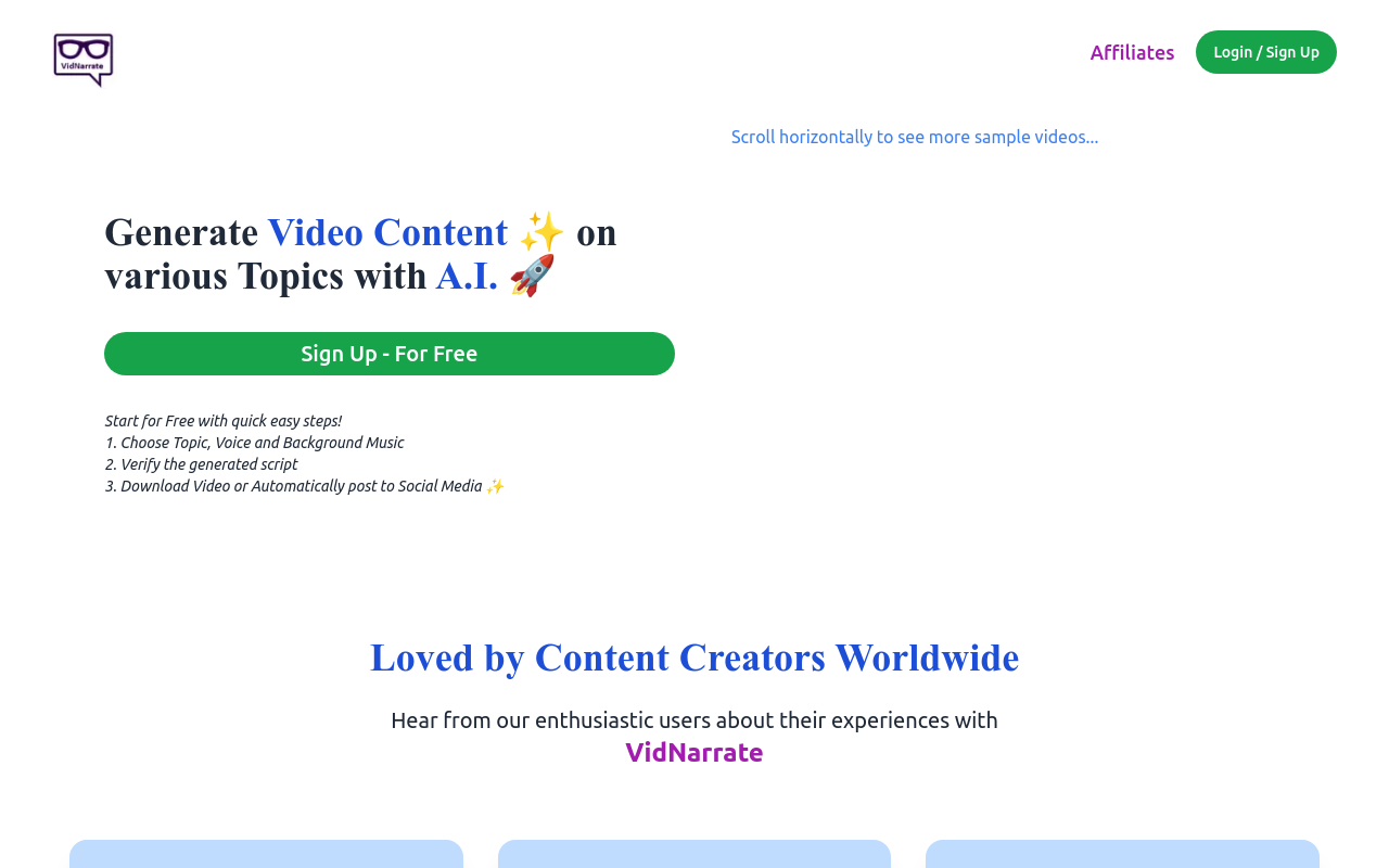 VidNarrate