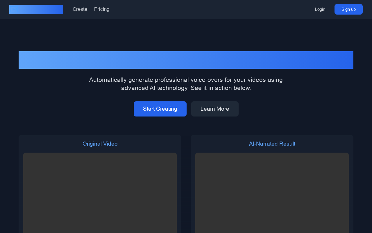 AI Video Narration
