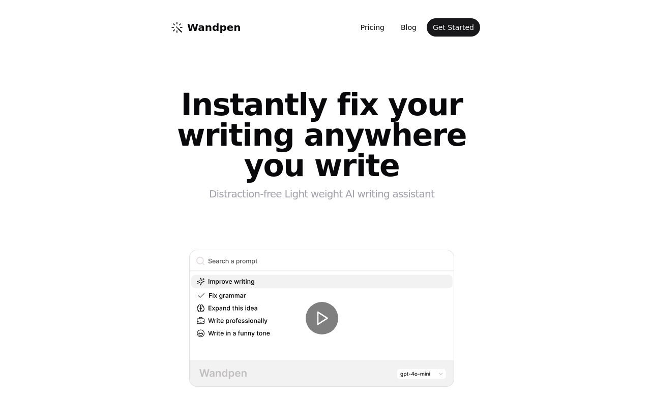 Wandpen