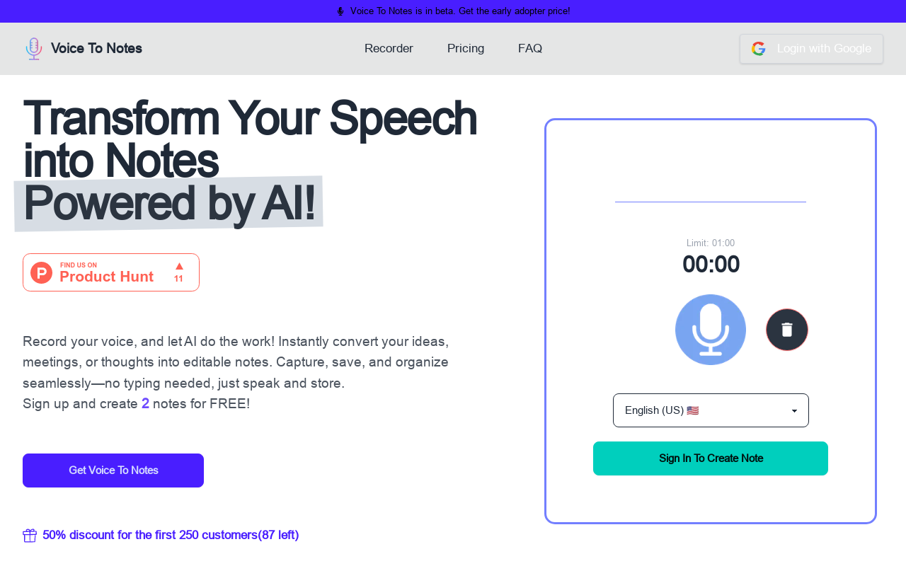 Voice To Notes