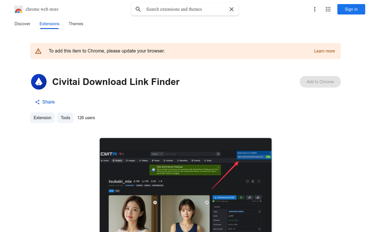 Civitai Download Link Finder