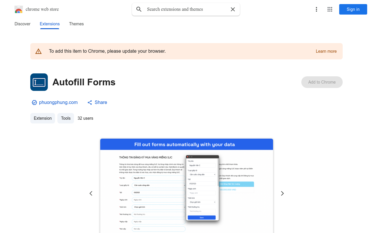 Autofill Forms