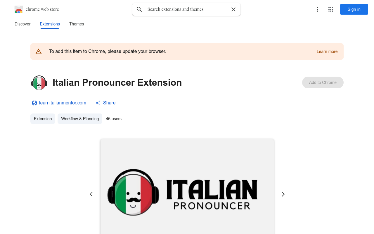 Italian Pronouncer Extension