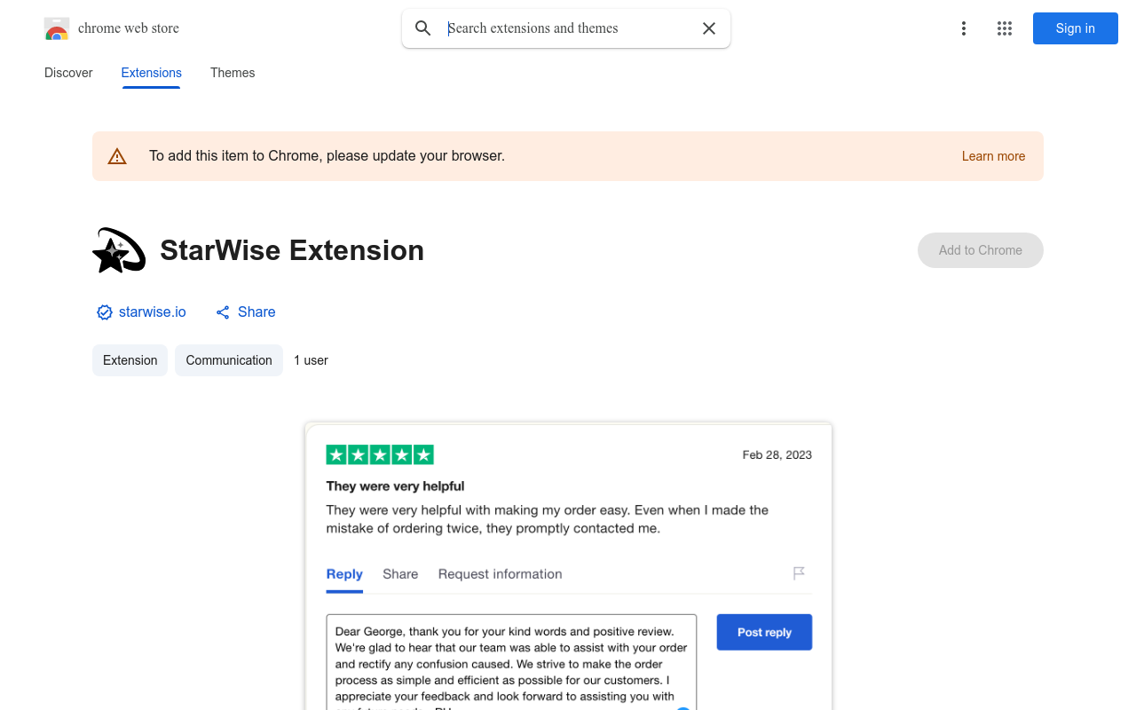 StarWise Extension