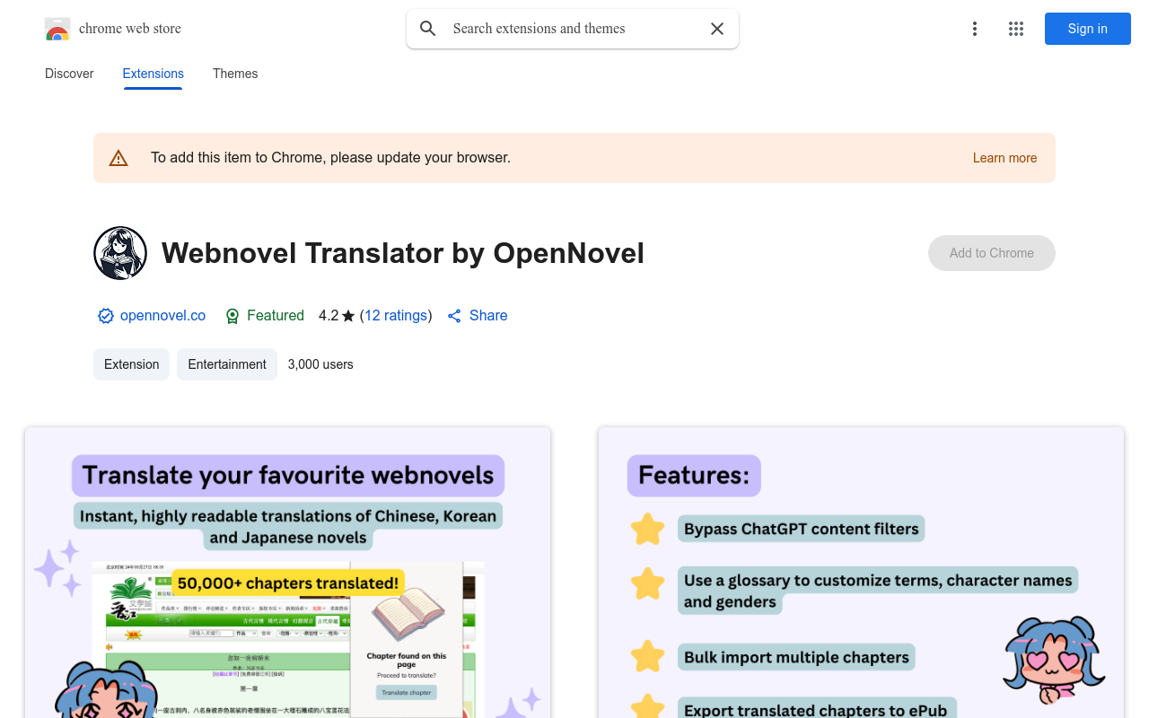 Webnovel Translator by OpenNovel
