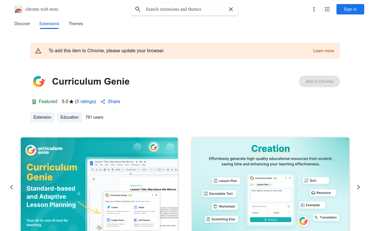 Curriculum Genie