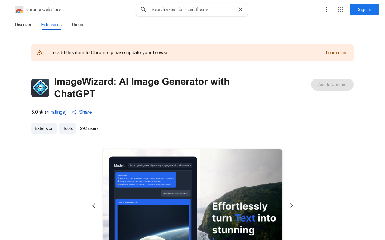 ImageWizard: AI Image Generator with ChatGPT