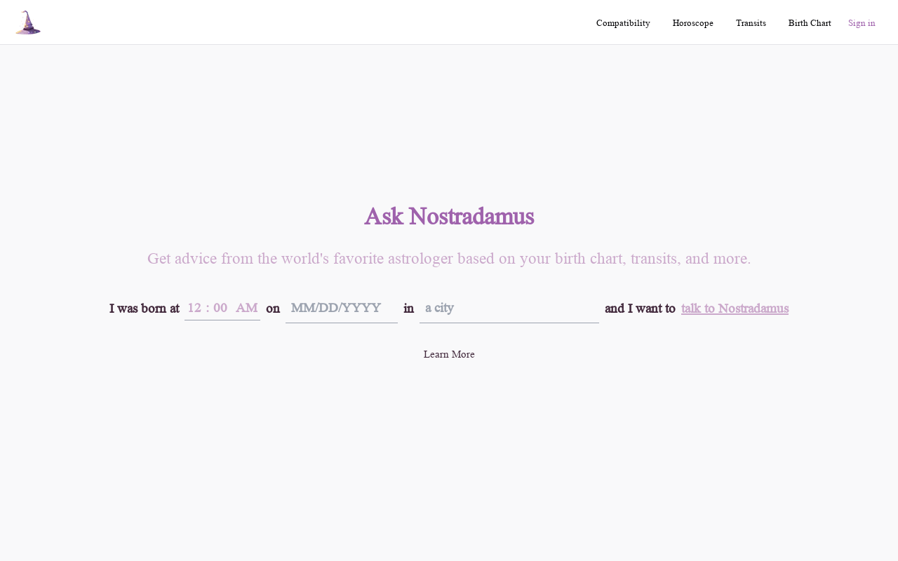 Ask Nostradamus