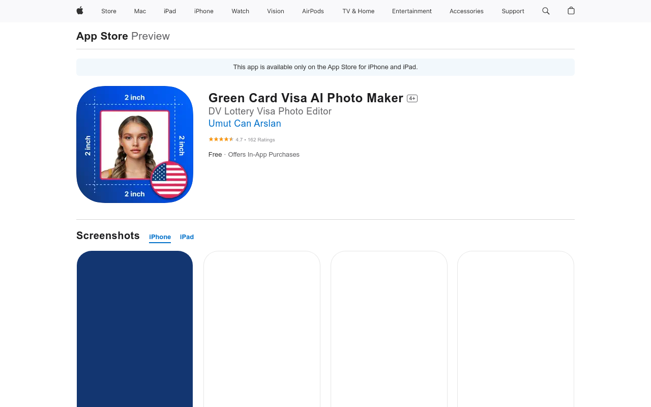 Green Card Visa AI Photo Maker