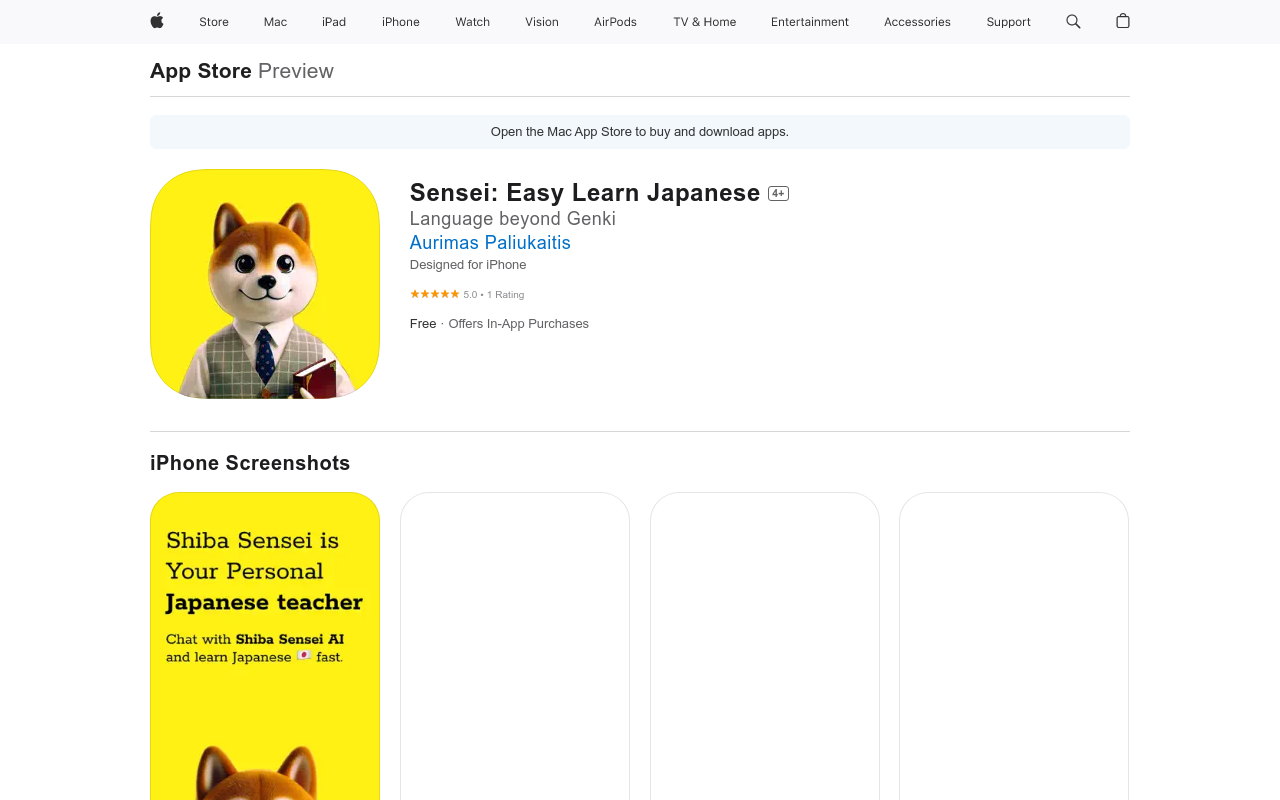 Shiba Sensei: Learn Japanese with AI