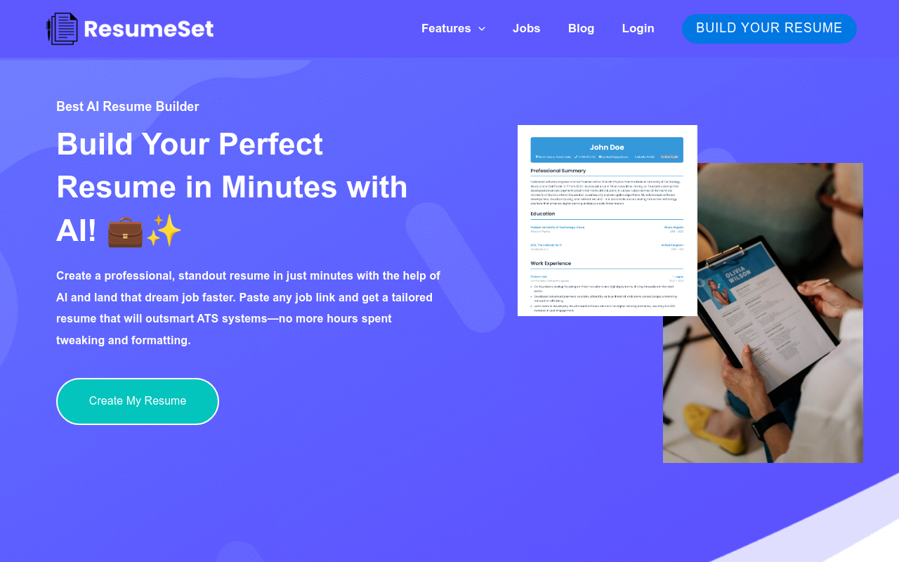 ResumeSet - AI Tailored Resume Maker