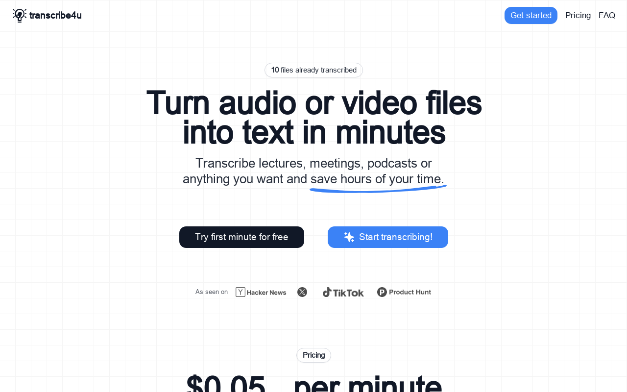 transcribe4u