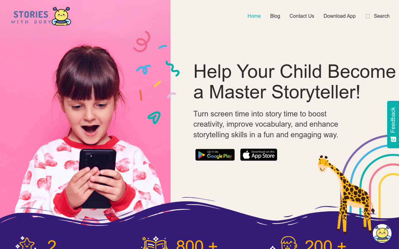 StoriesWithDory - Kids Story Builder App