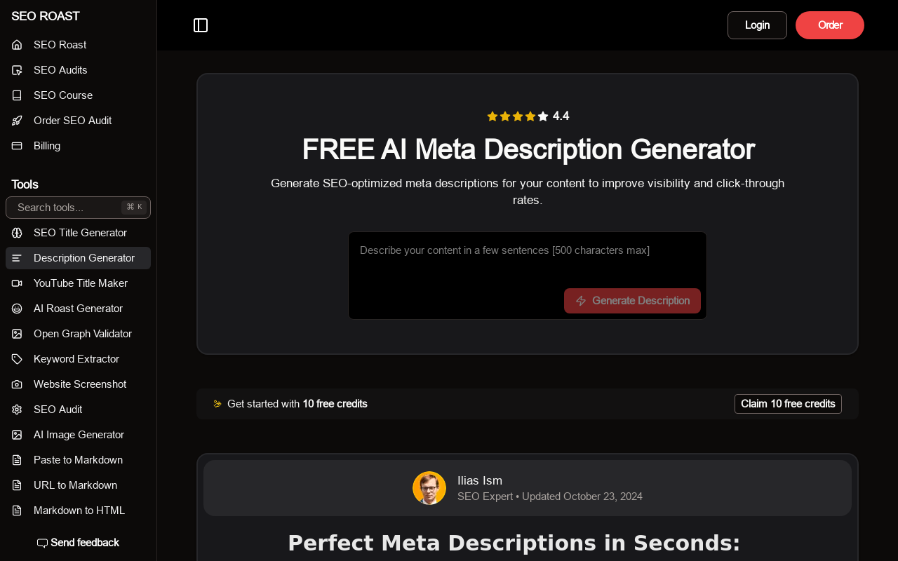 FREE AI Meta Description Generator