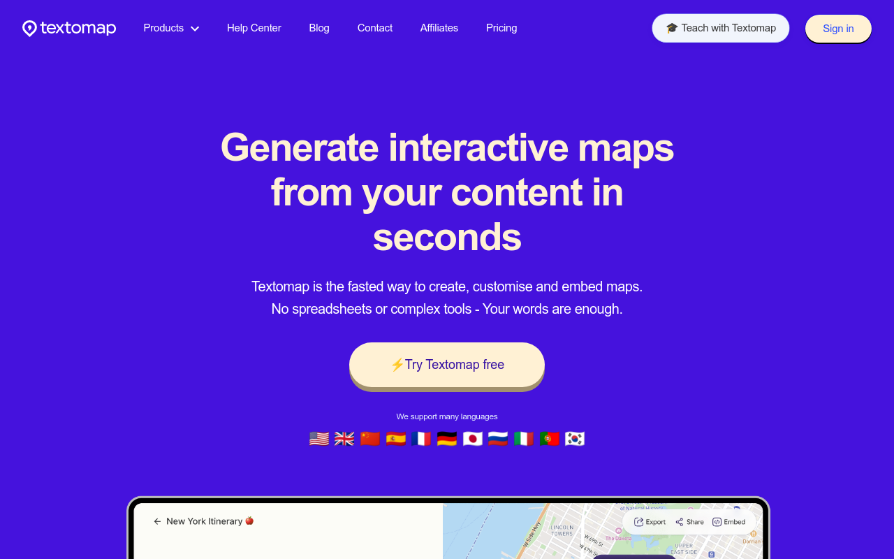Textomap 2.0