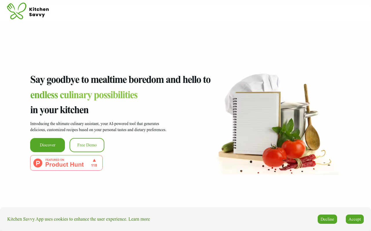 Kitchen Savvy App