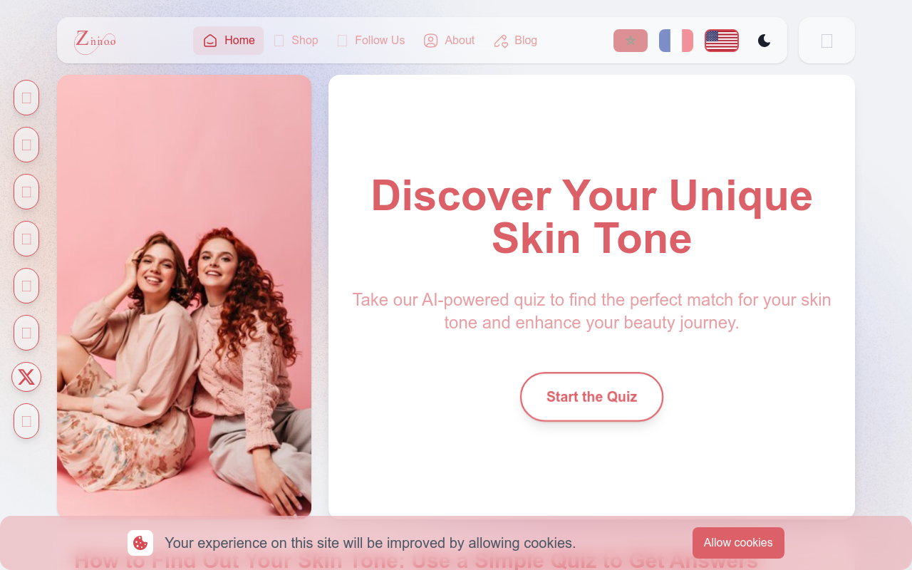 Personalized Beauty Quiz