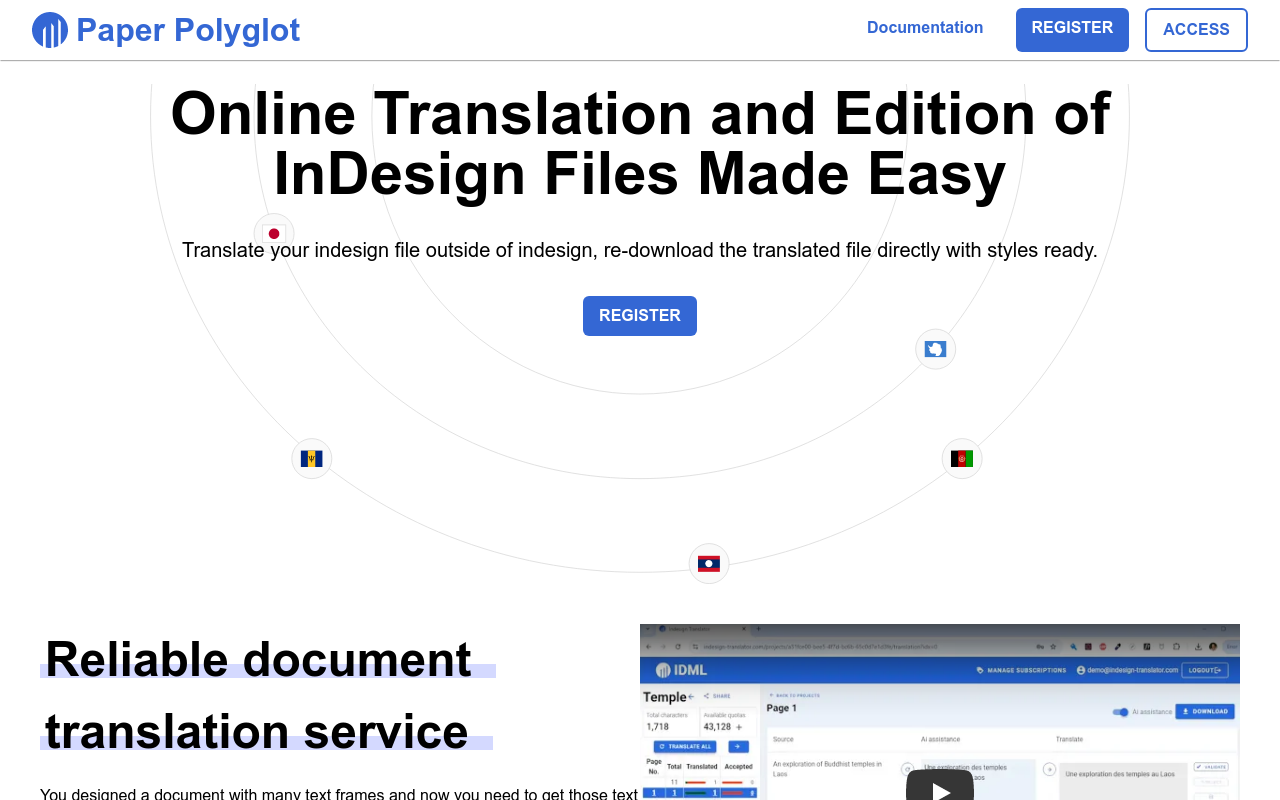 Indesign Translator