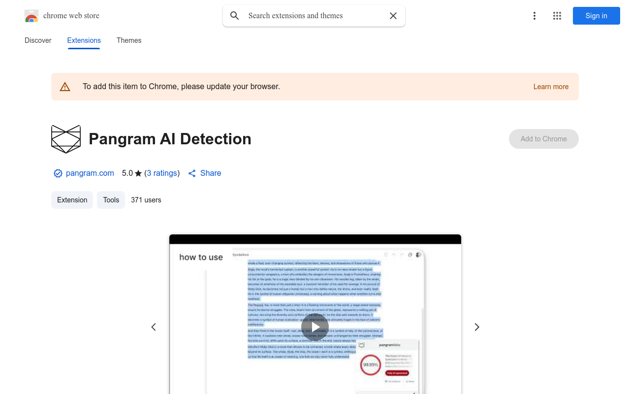 Pangram Labs AI Detection
